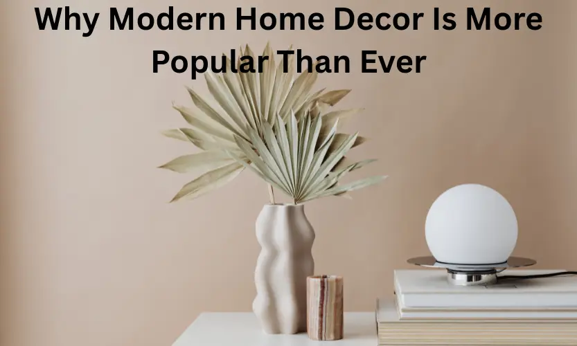 Why Modern Home Decor Is More Popular Than Ever